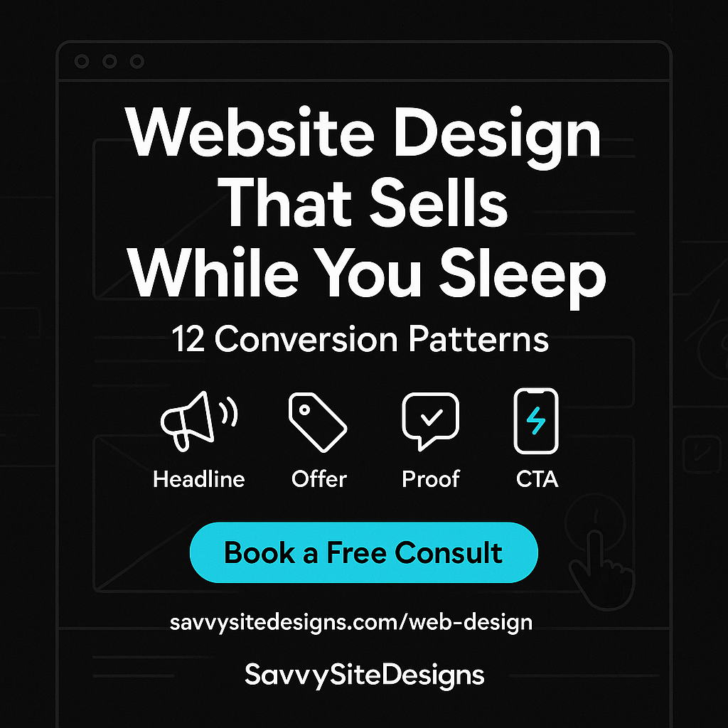 Website Design That Sells While You Sleep: 12 Conversion Patterns